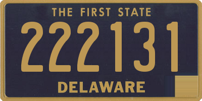 DE license plate 222131