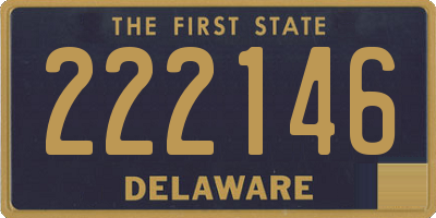 DE license plate 222146