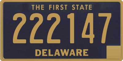 DE license plate 222147
