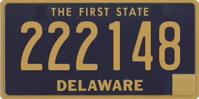 DE license plate 222148