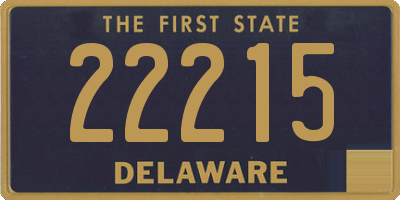 DE license plate 22215