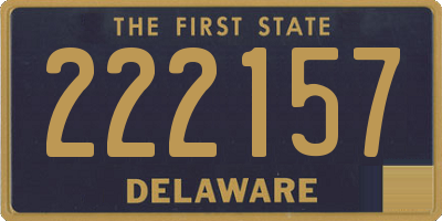 DE license plate 222157