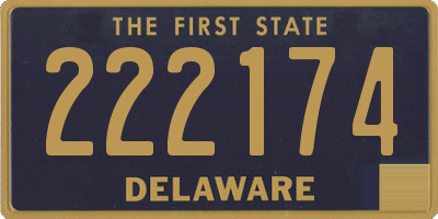 DE license plate 222174