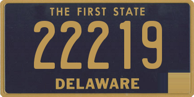 DE license plate 22219