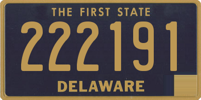 DE license plate 222191