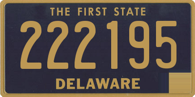 DE license plate 222195