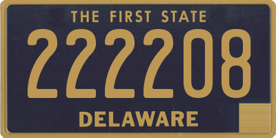 DE license plate 222208