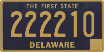 DE license plate 222210