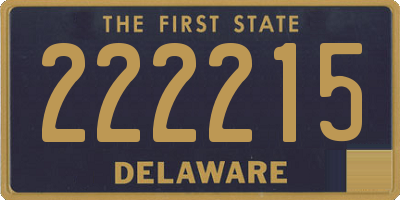 DE license plate 222215