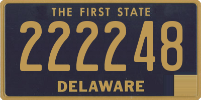 DE license plate 222248