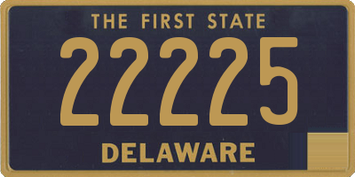 DE license plate 22225