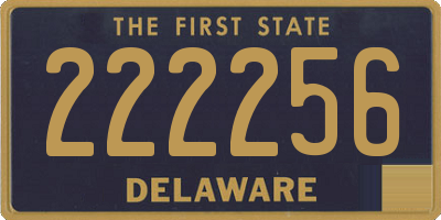 DE license plate 222256