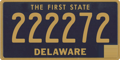 DE license plate 222272