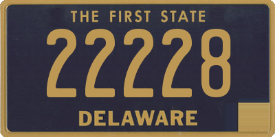 DE license plate 22228