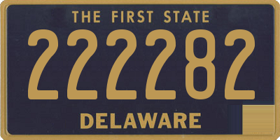 DE license plate 222282