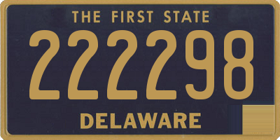 DE license plate 222298