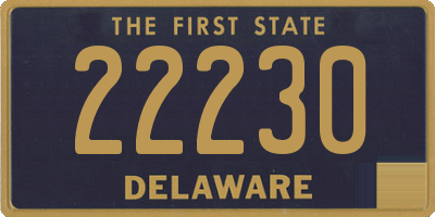 DE license plate 22230