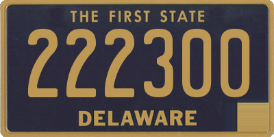 DE license plate 222300