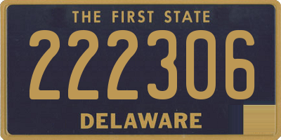 DE license plate 222306