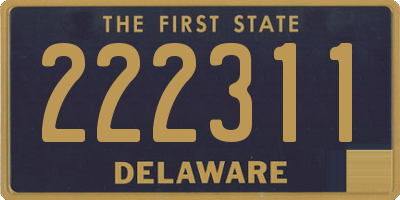 DE license plate 222311