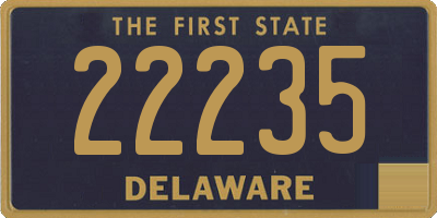 DE license plate 22235