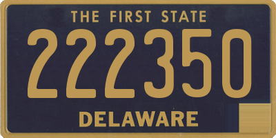 DE license plate 222350