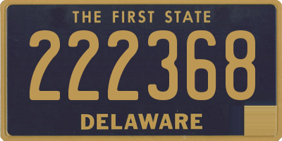 DE license plate 222368