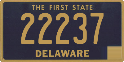 DE license plate 22237