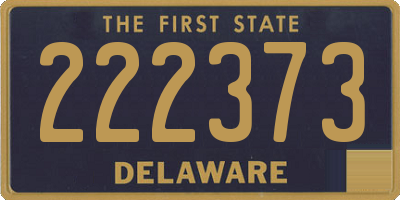 DE license plate 222373