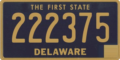 DE license plate 222375
