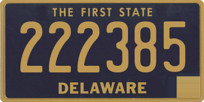 DE license plate 222385
