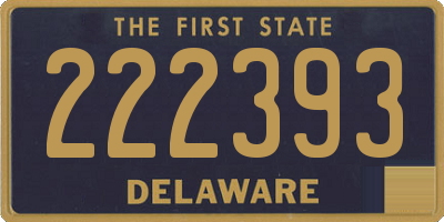 DE license plate 222393