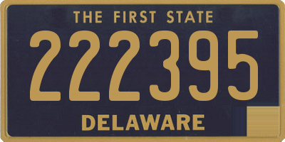 DE license plate 222395