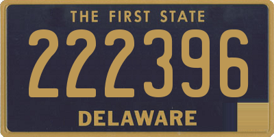 DE license plate 222396