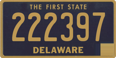 DE license plate 222397