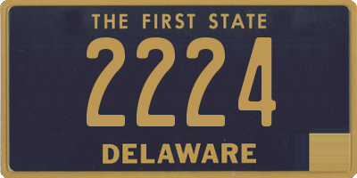 DE license plate 2224