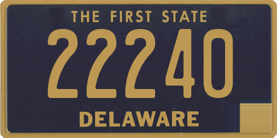 DE license plate 22240