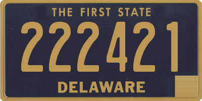 DE license plate 222421