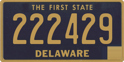 DE license plate 222429