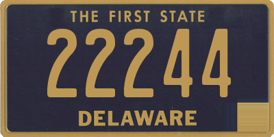 DE license plate 22244