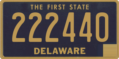 DE license plate 222440