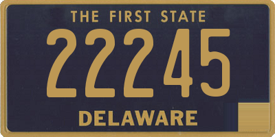 DE license plate 22245
