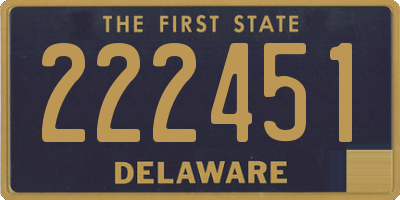 DE license plate 222451