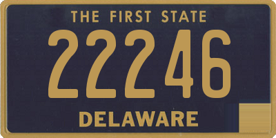 DE license plate 22246