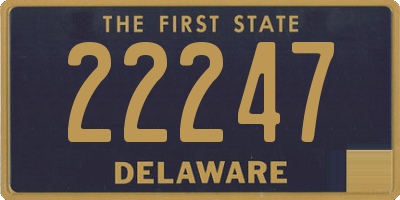 DE license plate 22247