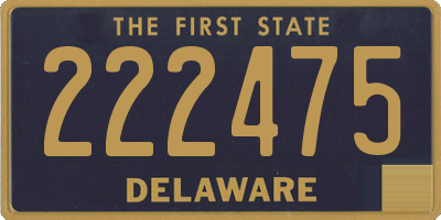 DE license plate 222475