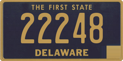 DE license plate 22248