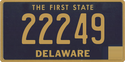 DE license plate 22249