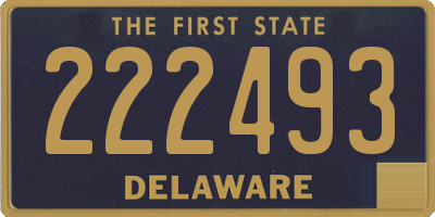 DE license plate 222493