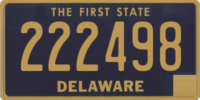 DE license plate 222498